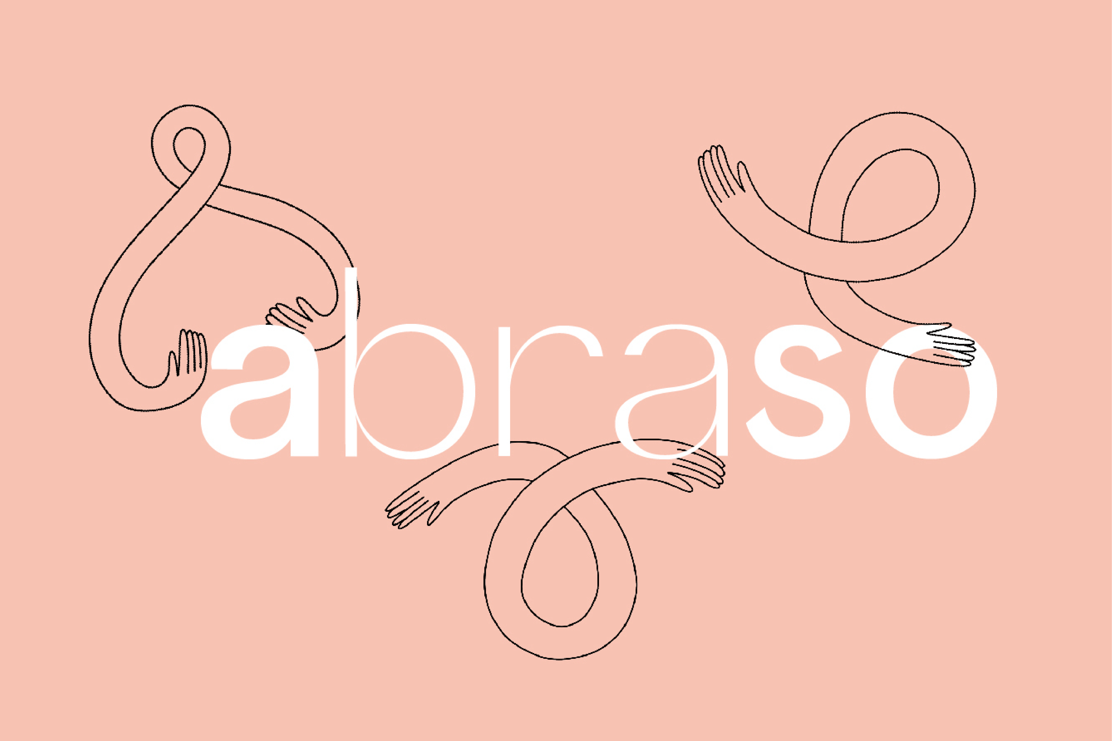 Abraso logo with illustrated elements forming part of the modular visual identity created by Fru Pinter.