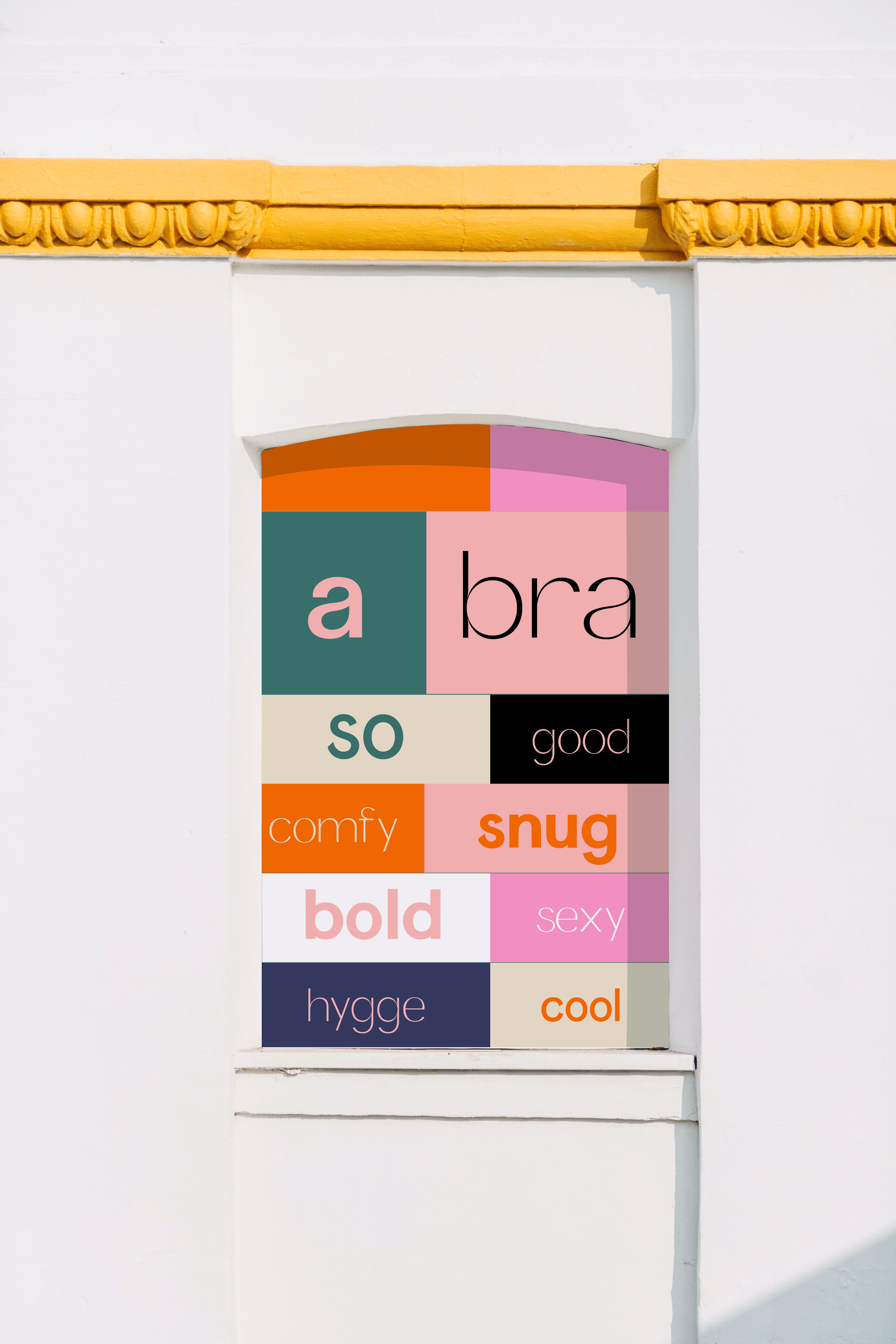 Abraso color palette and typography mockup created by The Aha Moment, showcasing branding clarity.